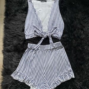 Checkered Two-Piece Set